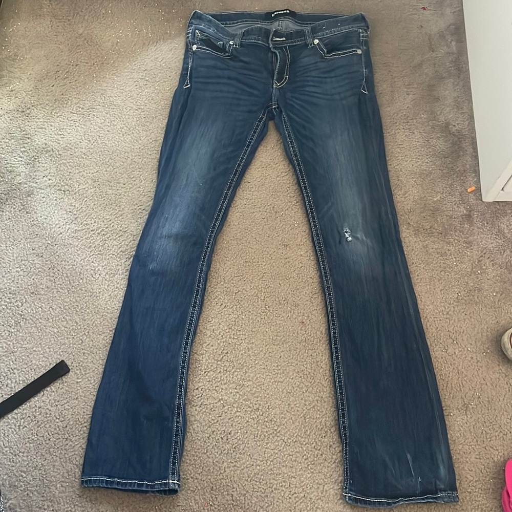Y2k low rise flare jeans size medium